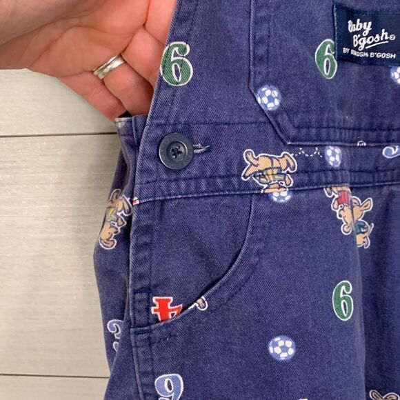 - Vintage Oshkosh B’Gosh baby boy overalls kangaroo soccer size 12 months … - Picture 5 of 10